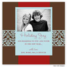 Take Note Designs - Blue Scroll on Brown with Red (TND-Q1-0288)