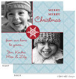 Take Note Designs Digital Holiday Photo Cards - Blue Pattern Blocks