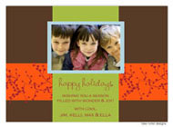 Take Note Designs - Brown with Orange Berries on Red (TND-Q2-0197)