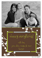 Take Note Designs - Brown with White Berries with Blue/Lime Block (TND-Q2-0202)