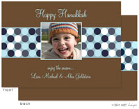 Take Note Designs Digital Holiday Photo Cards - Blue Multi Dots Band
