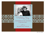 Take Note Designs - Blue Scroll on Brown (TND-Q2-0219)