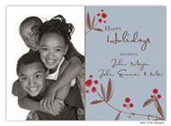 Take Note Designs - Blue with Red Berries and Leaves (TND-Q2-0234)