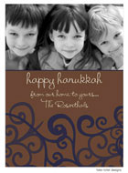Take Note Designs - Blue and Brown Scroll  (TND-Q2-0251)