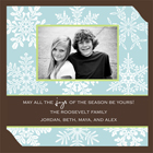 Take Note Designs Digital Photo Cards - Aqua Snowflakes (TND-U0310)