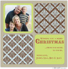 Take Note Designs Digital Holiday Photo Cards - Block Damask (TND-Q1-4011)