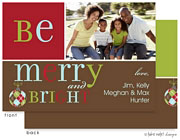 Take Note Designs Digital Holiday Photo Cards - Be Merry and Bright (TND-Q2-99235)