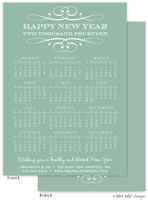 Take Note Designs Digital Holiday Greeting Cards With Calendar - Elegant Calendar Greeting (TND-A8-99233)