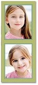 William Arthur Digital Holiday Photo Cards - Celery Green & Forest Green Framed Multi Photo (#95796)