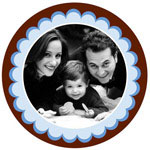 iDesign - Scalloped Round Holiday II Card (Scalloped Round Holiday II Card)