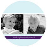 iDesign - Double Photograph Round Holiday II Card (Double Photograph Round Holiday II Card)