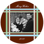 iDesign - Plaid Round Holiday II Card (Plaid Round Holiday II Card)