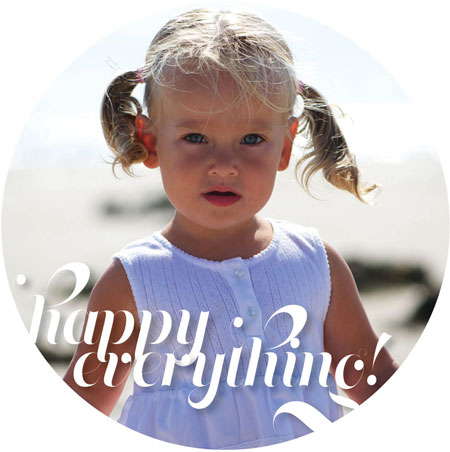 iDesign Digital Holiday Photo Cards - Happy Everything (Happy Everything)