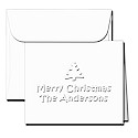 Classic Impressions Embossed Gift Enclosure Cards - Christmas Tree Enclosures (WB7006)