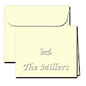Classic Impressions Embossed Gift Enclosure Cards - Christmas Sleigh Gift Enclosures (WB7019)