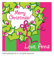 Dinky Designs Holiday Gift Enclosure Cards - Rosie Posie Wreath (Holiday) [Ziggy Zoe] (GC-753R-02)