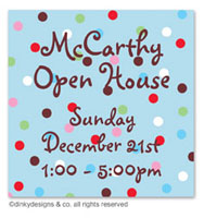 Dinky Designs Holiday Gift Enclosure Cards - Polka Dots Holly (Holiday) [Melanie] (GC-786P-02)