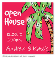 Dinky Designs Holiday Gift Enclosure Cards - Holiday Palm Tree (Holiday) [Good Dog - Angelina] (GC-791H)