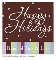 Dinky Designs Holiday Gift Enclosure Cards - Cocoa Sage Dots (Holiday) [Corinthia - Nicolas] (GC-795C-01)