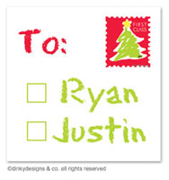 Dinky Designs Holiday Gift Enclosure Cards - Letter To Santa (Holiday) [Eraser Dust] (GC-821L)