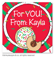 Dinky Designs Holiday Gift Enclosure Cards - Christmas Cookies (Holiday) [Cookie Dough] (GC-822C-01)