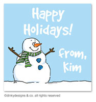 Dinky Designs Holiday Gift Enclosure Cards - Smiling Snowman (Holiday) [Good Dog] (GC-831S)