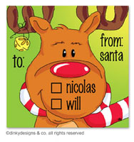 Dinky Designs Holiday Gift Enclosure Cards - Bruce Reindeer (Holiday) [Marker] (GC-832B)