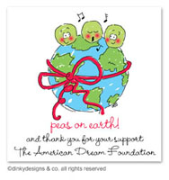Dinky Designs Holiday Gift Enclosure Cards - Peas On Earth (Holiday) [Got That Bling] (GC-836P)