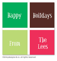 Dinky Designs Holiday Gift Enclosure Cards - Holiday Boxes (Holiday) [Alley cat] (GC-837H-01)