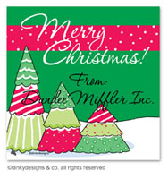 Dinky Designs Holiday Gift Enclosure Cards - Christmas Tree Row (Holiday) [Corinthia] (GC-839C-01)