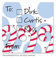 Dinky Designs Holiday Gift Enclosure Cards - Dandy Candy Canes (Holiday) [Marydale] (GC-846D)