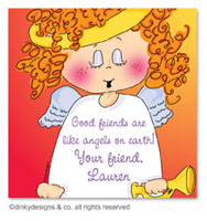 Dinky Designs Holiday Gift Enclosure Cards - Addie Angel (Holiday) [Pinafore] (GC-852A)