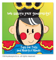 Dinky Designs Holiday Gift Enclosure Cards - Sammy Soldier (Holiday) [Good dog] (GC-859S)