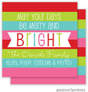 Holiday Gift Enclosure Cards by PicMe Prints - Merry And Bright Square (Flat)