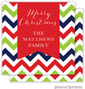 Holiday Gift Enclosure Cards by PicMe Prints - Chevron Christmas Square (Flat)