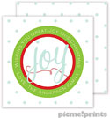 Holiday Gift Enclosure Cards by PicMe Prints - Great Joy Square (Flat)