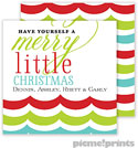 Holiday Gift Enclosure Cards by PicMe Prints - Merry Little Christmas Square (Flat)
