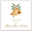 Holiday Gift Enclosure Cards by PicMe Prints - Christmas Bells (Flat)