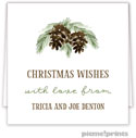 Holiday Gift Enclosure Cards by PicMe Prints - Pinecones (Folded)