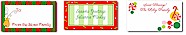 Holiday Gift Enclosure Cards by Periwinkle Press