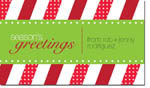 Spark & Spark Holiday Calling Cards - Candy Stripes For You