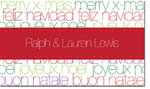 Spark & Spark Holiday Calling Cards - Collage Of Christmas Words