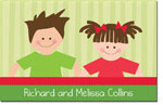 Spark & Spark Children's Personalized Holiday Calling Cards - Little Smiley Siblings