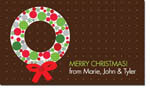 Spark & Spark Holiday Calling Cards - A Christmas Wreath