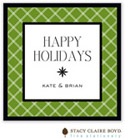 Stacy Claire Boyd - Holiday Calling Cards (Twin Trellis - Green - Flat)