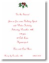 Blue Mug Designs Holiday Invitations - Sprig of Holly