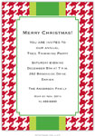 Boatman Geller Holiday Invitations - Alex Houndstooth Red (21404)
