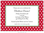 Boatman Geller Holiday Invitations - Polka Dot Cherry (21406)