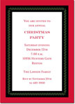 Holiday Invitations by Boatman Geller - Vine Ribbon Red & Black