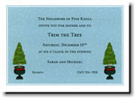 Holiday Invitations by Boatman Geller - Topiary Evergreen